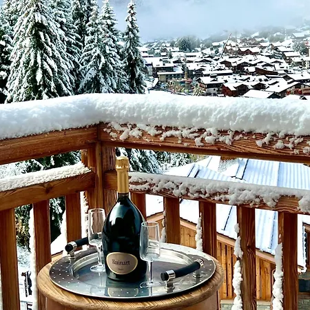 Luxury 5-les Gets-luxe-confort-jacuzzi-cheminee-a 400 M Des Pistes-vue Exceptionnelle * Ле-Гет