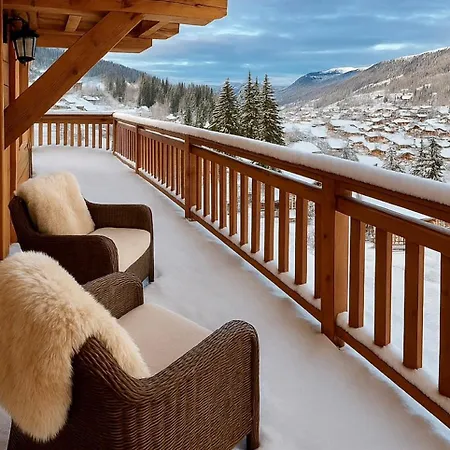 Luxury 5-les Gets-luxe-confort-jacuzzi-cheminee-a 400 M Des Pistes-vue Exceptionnelle Шале *