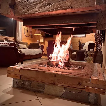 Luxury 5-les Gets-luxe-confort-jacuzzi-cheminee-a 400 M Des Pistes-vue Exceptionnelle Шале Ле-Гет
