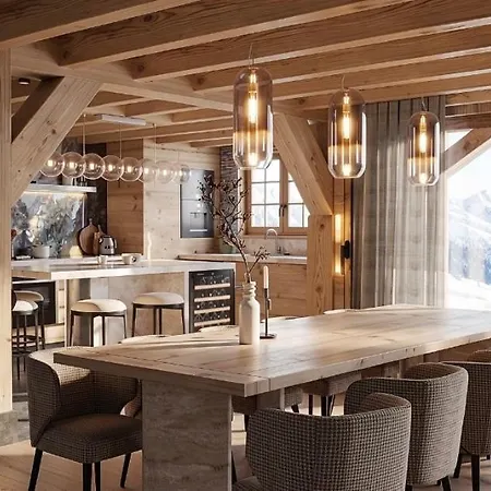 Шале Luxury 5-les Gets-luxe-confort-jacuzzi-cheminee-a 400 M Des Pistes-vue Exceptionnelle